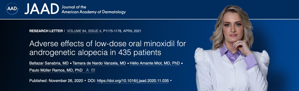 minoxidil no tratamento de alopecia androgenética